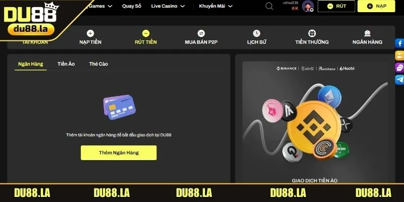 Rút thưởng nhanh chóng, đảm bảo an toàn qua ngân hàng